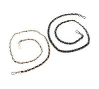 AUTSUPPL 2 Stück Teiliges Metalltaschenkettenset mit Karabinerverschluss Ersatz Trageriemen für Handtaschen und DIY Schulterriemen Modische Metallkette zum Basteln und Wechseln