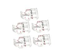 AUTSUPPL 5 Stück Teiliges Transparenter Multifunktions Quilt nähfuß aus Kunststoff für Haushaltsnähmaschinen Geeignet für Leichte Stoffe Patchwork Quilten und DIY näharbeiten