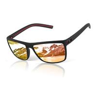 AUYAO Sonnenbrille Herren Modische Fliegerbrille UV400 Polarized Sunglasses Men Women Polarisiert Retro Pilotenbrille Klassische HD-Schützende Polarisierte Sonnenbrille Golf Outdoor (Schwarzer Rahmen)