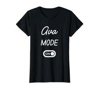 AVA-Modus: EIN Name Preisgünstiges Grafik-T-Shirt, Damen, Schwarz, XL