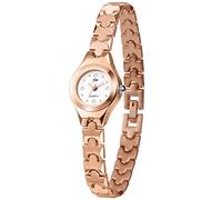 Avaner Damen Armbanduhr Ultra Slim Quarzuhr, Modische Frauen Armbanduhr mit Original-Strass, Analog Anzeiger Armband aus Metall Silber Rosegold