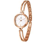 Avaner Damen Armbanduhr Ultra Slim Quarzuhr, Modische Frauen Armbanduhr mit Original-Strass, Analog Anzeiger Armband aus Metall Silber Rosegold