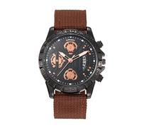 Avaner Herren Uhr Armbadnuhr mit Leuchtzeiger Kalender Funktion 3 Separate Kleine Zifferblätter Nylon Geflochtene Armband Analog Quarz Herrenuhr für Herren