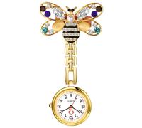 Avaner Krankenschwesteruhr mit Clip Cartoon Bienen: Taschenuhr mit Brosche Schwesteruhr Kitteluhr FOB Uhr Pflegeruhr Anlog Quarzuhr für Arzt Doktor Krankenschwester Medical
