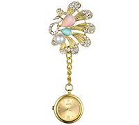 Avaner Krankenschwesteruhr Specht Eule Pflegeruhr Analog Quarzwerk FOB Pulsuhr Ansteckuhr Pfau Schmetterling Elefant Schwesternuhren mit Pin/Clip Set Arzt Doktor Medical Taschenuhr