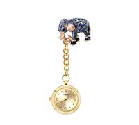 Avaner Krankenschwesteruhr Specht Eule Pflegeruhr Analog Quarzwerk FOB Pulsuhr Ansteckuhr Pfau Schmetterling Elefant Schwesternuhren mit Pin/Clip Set Arzt Doktor Medical Taschenuhr