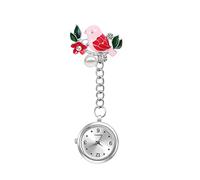 Avaner Krankenschwesteruhr Specht Eule Pflegeruhr Analog Quarzwerk FOB Pulsuhr Ansteckuhr Pfau Schmetterling Elefant Schwesternuhren mit Pin/Clip Set Arzt Doktor Medical Taschenuhr