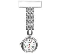 Avaner Schwesternuhr Pulsuhr Krankenschwester Uhren Herz/Rund Brosche Taschenuhr Analog Quarzwerk FOB Ansteckuhr für Krankenschwester Arzt Doktor