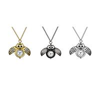 Avaner Taschenuhr Eule Umhängeuhr für Damen Frauen und Herren Analog Quarz Kettenuhr mit Halskette als Weihnachten