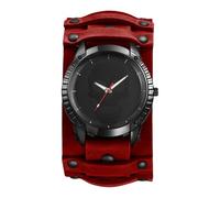 Avaner Uhren Herren Echtleder Steampunk: Halloween Armbanduhr Totenkopf Retro Herrenuhr mit Großem Zifferblatt Breites Abnehmbares Lederarmband Motorraduhren Vintage Analog Quarzuhr für Männer