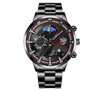 Avaner Uhren Herren mit Leuchtzeiger: Herrenuhr mit 3 kleinen Zifferblätter Abnehmbares Armband Analoge Quarz Uhr Lässige Business Armbanduhr Geschenk für Männer