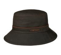 Avasun Waxed Cotton Bucket Stoffhut by Stetson dunkelbraun M (56-57 cm)
