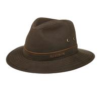 Avasun Waxed Cotton Traveller by Stetson , Gr. L (58-59 cm), Fb. dunkelbraun