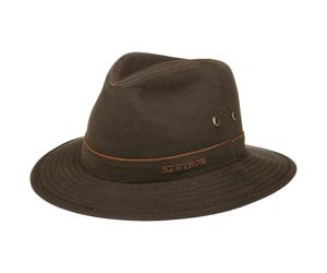 Avasun Waxed Cotton Traveller by Stetson dunkelbraun L (58-59 cm)