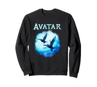Avatar: The Way of Water Come Fly with Me Blue Vignette Sweatshirt, Unisex für Erwachsene, Schwarz, L