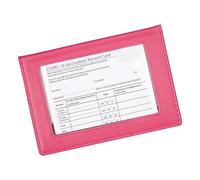 Avejjbaey Macaron farbige Reisepasshülle, Schlankheitskartenetui mit transparentem Fenster, Schutzhülle, Pastellfarben, Reisekarte, rosarot, Mass Beauty