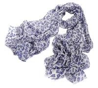 Avenella Schicker Leo Muster zarter Wollschal aus feiner Wolle (ca. 185x72 cm) sehr weicher gewebter Schal Tuch Stola aus 100% Wolle Damenschal Leomuster