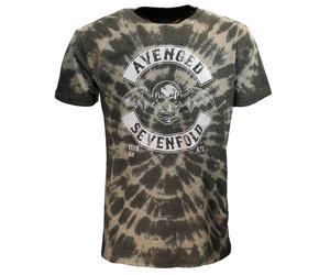 Avenged Sevenfold a7x Deathbat Crest Dip Dye T-Shirt - Offizielles Merchandise XXL Grau