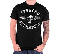 Avenged Sevenfold Deathbat Crest Logo offiziell Herren Nue Schwarz T Shirt