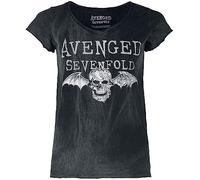 Avenged Sevenfold Deathbat Frauen T-Shirt schwarz Band-Merch, Bands XL