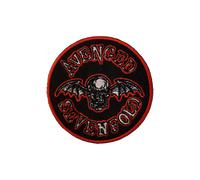 Avenged Sevenfold - Deathbat Orange Border - Aufnäher - Schwarz - Onesize - 100% Polyester Schwarz Onesize