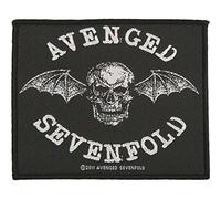 Avenged Sevenfold Deathbat Unisex Patch Standard 100% Polyester Undefiniert Band-Merch, Bands