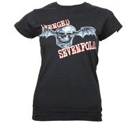 Avenged Sevenfold - Girlie T-Shirt Death Bat - schwarz L