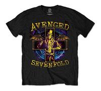 Avenged Sevenfold Herren Stellar Kurzarm T-Shirt, Schwarz, M