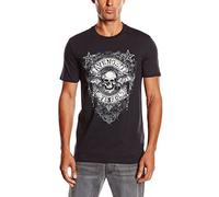 Avenged Sevenfold Herren, T-Shirt, Stars Flourish, GR. Small (Herstellergröße: Small), Schwarz (Black)