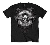 Avenged Sevenfold Herren Stars Flourish T-Shirt, Schwarz (Black), (Herstellergröße: X-Large)