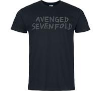 Avenged Sevenfold Logo 3D Druck T-Shirt schwarz in 3XL