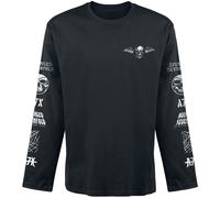 Avenged Sevenfold Logo Langarmshirt schwarz in M