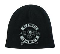 Avenged Sevenfold Mütze Beanie Cap Death Bat Crest Band Logo Nue offiziell One Size