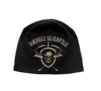 Avenged Sevenfold Mütze Beanie Cap Death bat Shield Logo offiziell Nue Schwarz