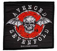 Avenged Sevenfold Red Bat Aufnäher Patch Gewebt & Lizenziert !!