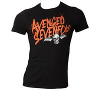 Avenged Sevenfold - T-Shirt Orange Splatter - schwarz S
