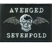 AVENGED Sevenfold Winged Deathhead Batman Schädel Heavy Metal Aufnäher Patch