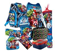 Avengers 10 Teile Set Schulranzen Ranzen Federmappe Tornister Schultüte 85 cm mit Sticker-von-Kids4shop