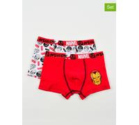 Avengers 2er-Set: Boxershorts "Avengers Classic" in Rot - Größe 104/110 | Kinder Waesche