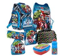 Avengers 8 Teile Set Schulranzen Ranzen Federmappe Tornister Thor Captain America Hulk Iron man mit Sticker-von-Kids4shop
