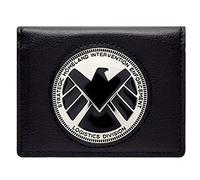 Avengers Agents of Shield Phil Coulson Abzeichen Schwarz Portemonnaie Geldbörse