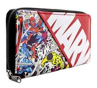 AVENGERS Avenger Comic-Stil Superhelden Charaktere Portemonnaie Clutch Münzfach & Kartenhalter, Rot