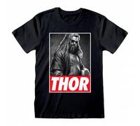 Avengers Endgame Thor Photo Adults Black T-Shirt - Small