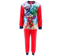 Avengers Fleece-Pyjama "Avengers classic" in Rot - Größe 98 | Kinder Waesche