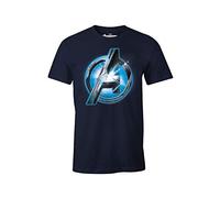 Avengers Herren T-Shirt Endgame Logo Marvel Baumwolle Marine Blau - M