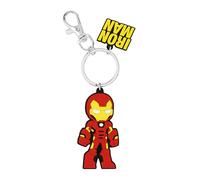 Avengers Iron Man Cartoon Silikon Rot und Gelb Charm Schlüsselanhänger GH00333RL.PH, rot, Einheitsgröße, Cartoon