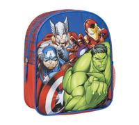 Avengers Kinderrucksack, Blau, Reißverschluss, 25 x 20 x 29 cm, Schulrucksack, gepolsterte Griffe, entworfen in Spanien, Estándar, Casual