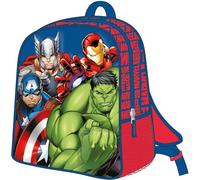 Avengers Kinderrucksack,Blau,Reißverschluss,25x31x10cm,Kinderrucksack mit 3D-Details,gepolsterte Griffe,entworfen in Spanien,blau,Estándar,Casual