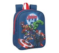 Avengers Kinderrucksack, Kinderrucksack, Schulrucksack, anpassbar an Kinderwagen, ideal für Kindergärten, bequem und vielseitig, Qualität und Widerstandsfähigkeit, 22 x 10 x 27 cm