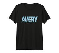Avery Sea Waves - Personalisierter Name Ocean Beach Art Premium T-Shirt